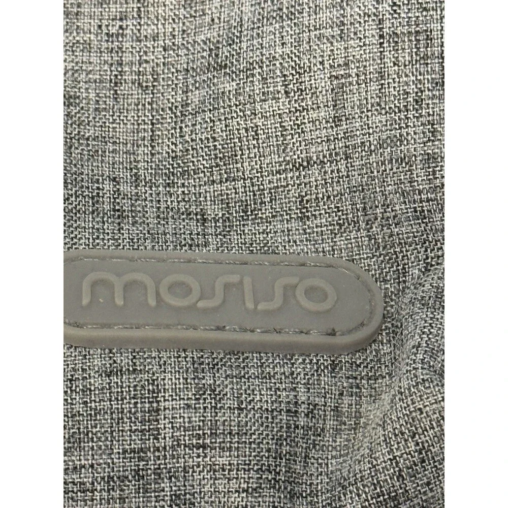 Mosiso Gray/Black Sling Backpack 15L Fits 15in Laptop Mesh Pockets Zip